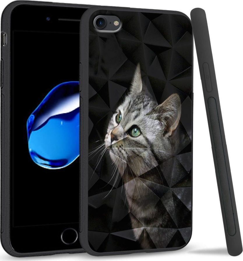Super Fashion Etui na telefon Apple Iphone 7 / 8 Crystal Case My kitty friend 1
