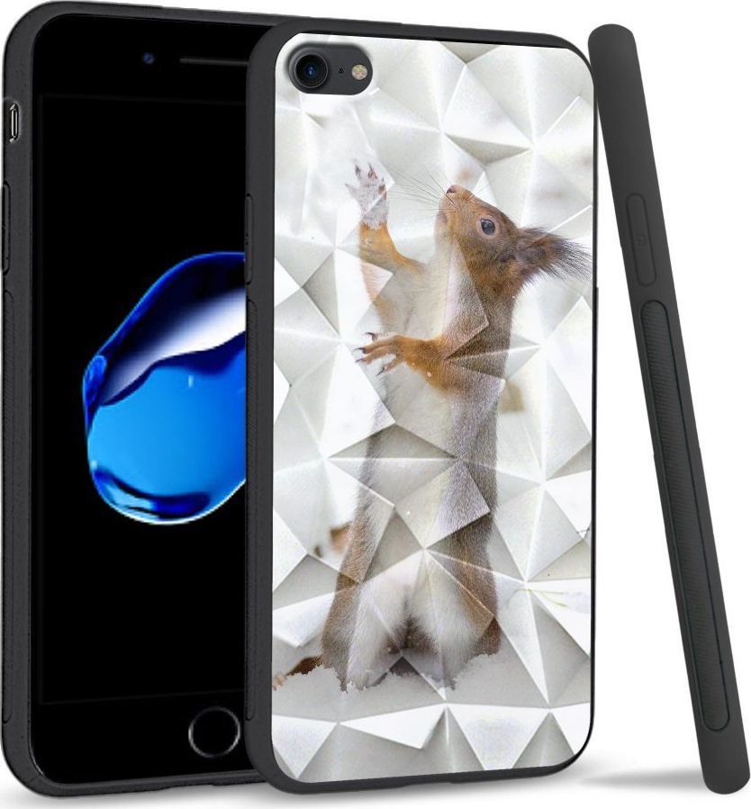 Super Fashion Etui na telefon Apple Iphone 7 / 8 Crystal Case Snow squirrel 1