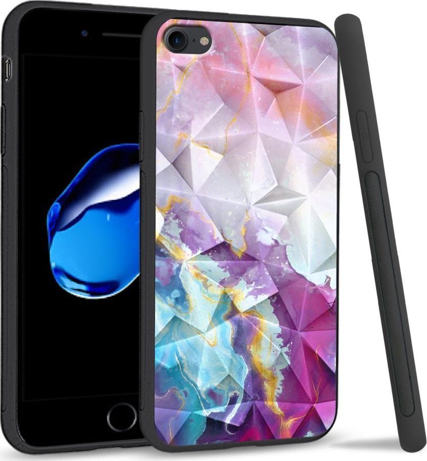 Super Fashion Etui na telefon Apple Iphone 7 / 8 Crystal Case Beautiful abstract 1