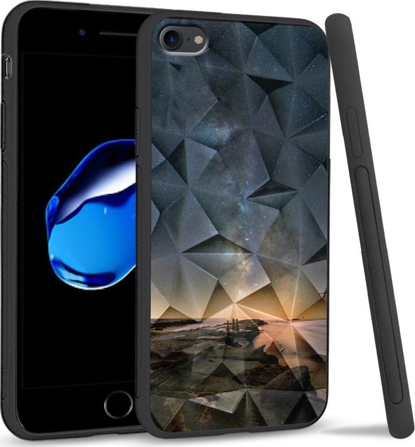 Super Fashion Etui na telefon Apple Iphone 7 / 8 Crystal Case Stary night rocks 1