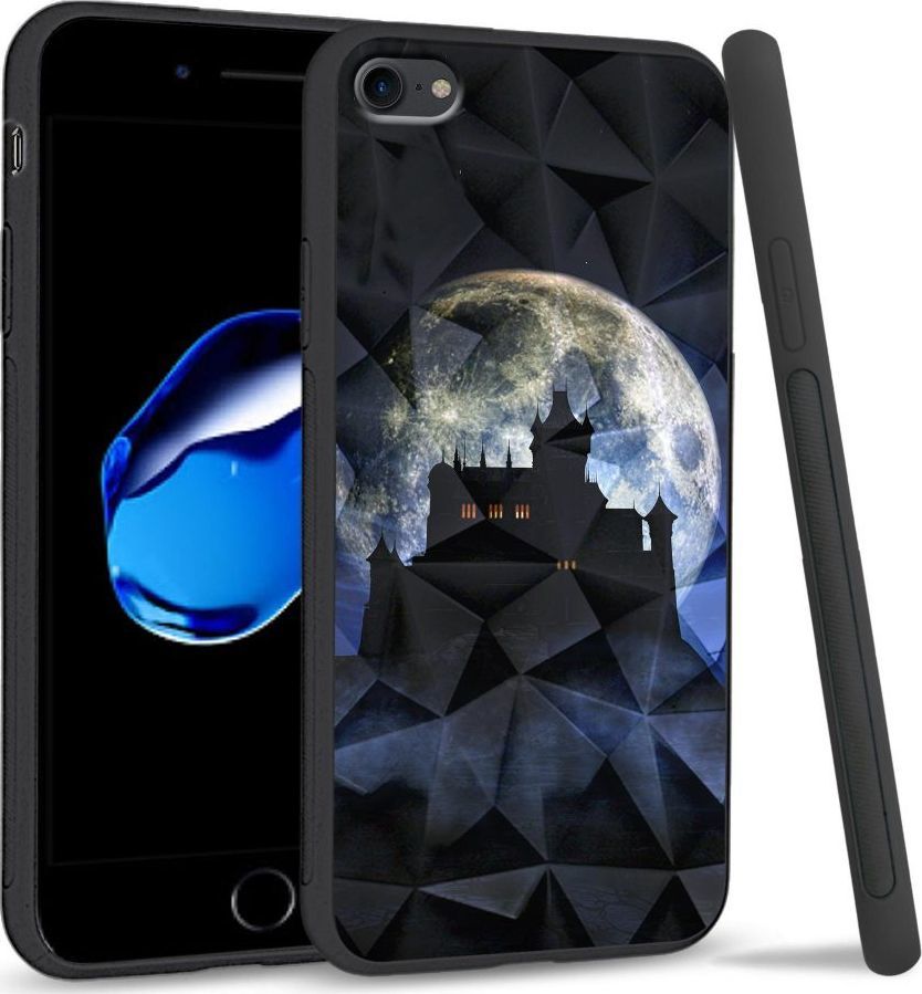 Super Fashion Etui na telefon Apple Iphone 7 / 8 Crystal Case Moon castle 1