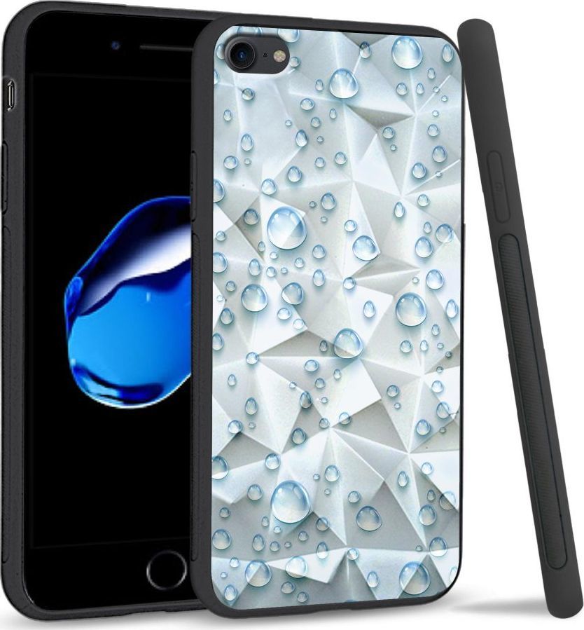 Super Fashion Etui na telefon Apple Iphone 7 / 8 Crystal Case Droplets 1