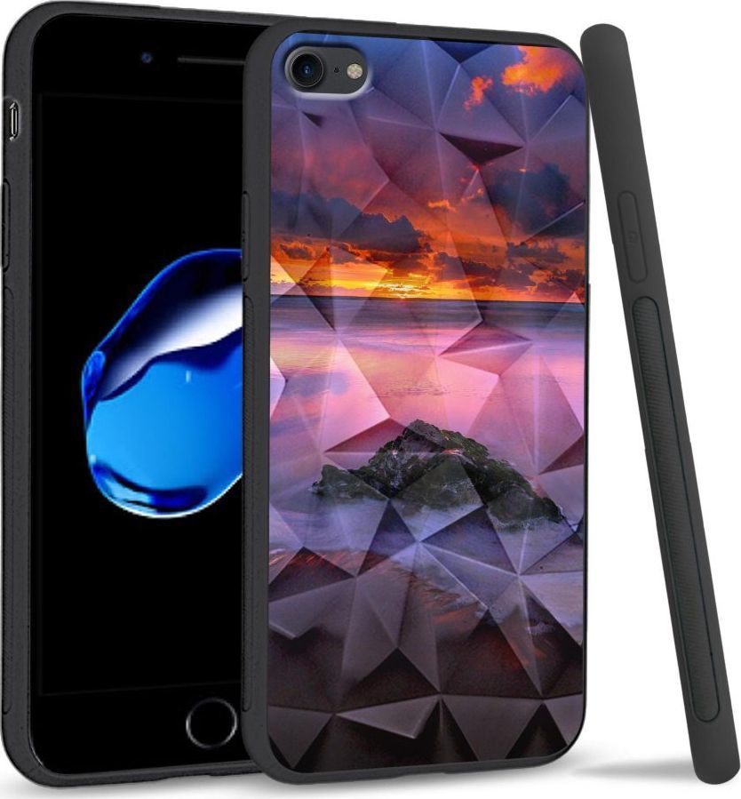 Super Fashion Etui na telefon Apple Iphone 7 / 8 Crystal Case Sunset beach 1