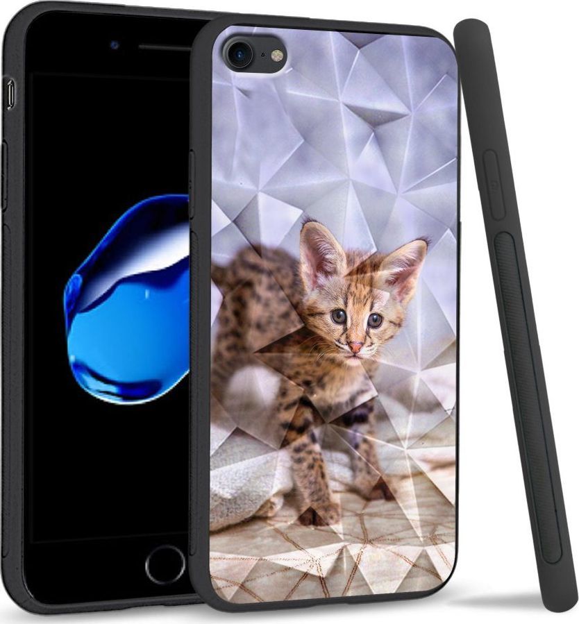 Super Fashion Etui na telefon Apple Iphone 7 / 8 Crystal Case Baby kitty 1