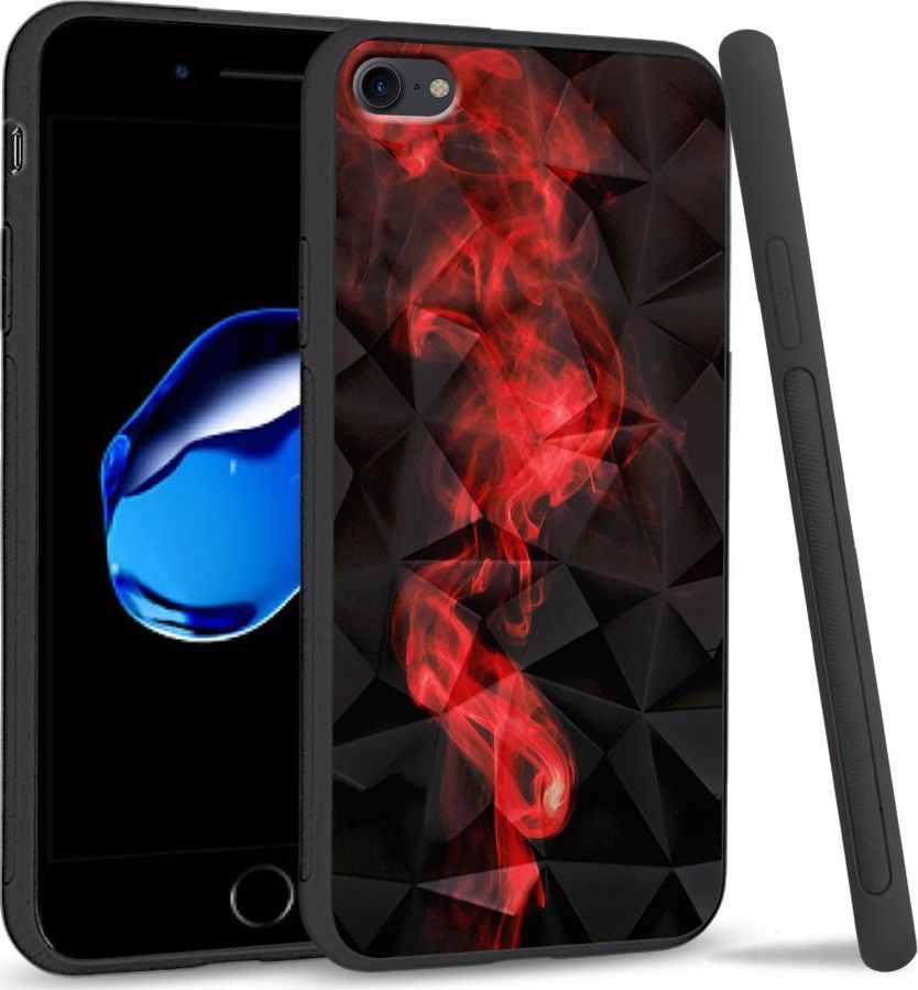 Super Fashion Etui na telefon Apple Iphone 7 / 8 Crystal Case Red smoke 1