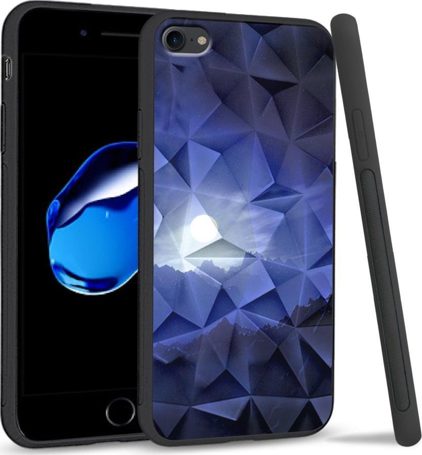 Super Fashion Etui na telefon Apple Iphone 7 / 8 Crystal Case Blue night 1