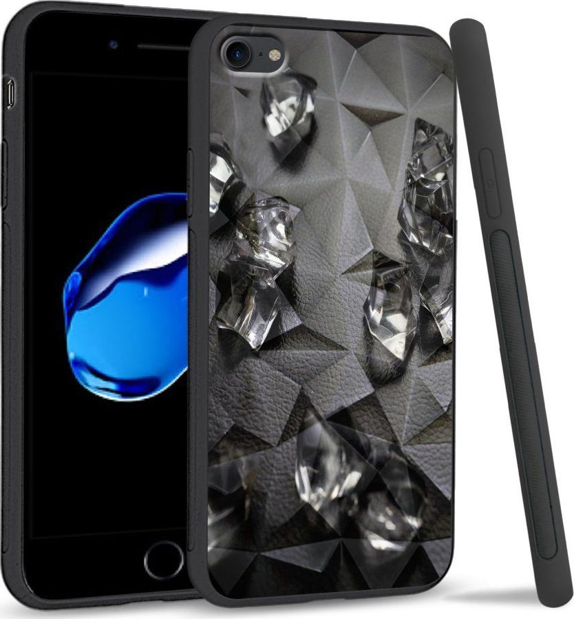 Super Fashion Etui na telefon Apple Iphone 7 / 8 Crystal Case Glass Cube 1