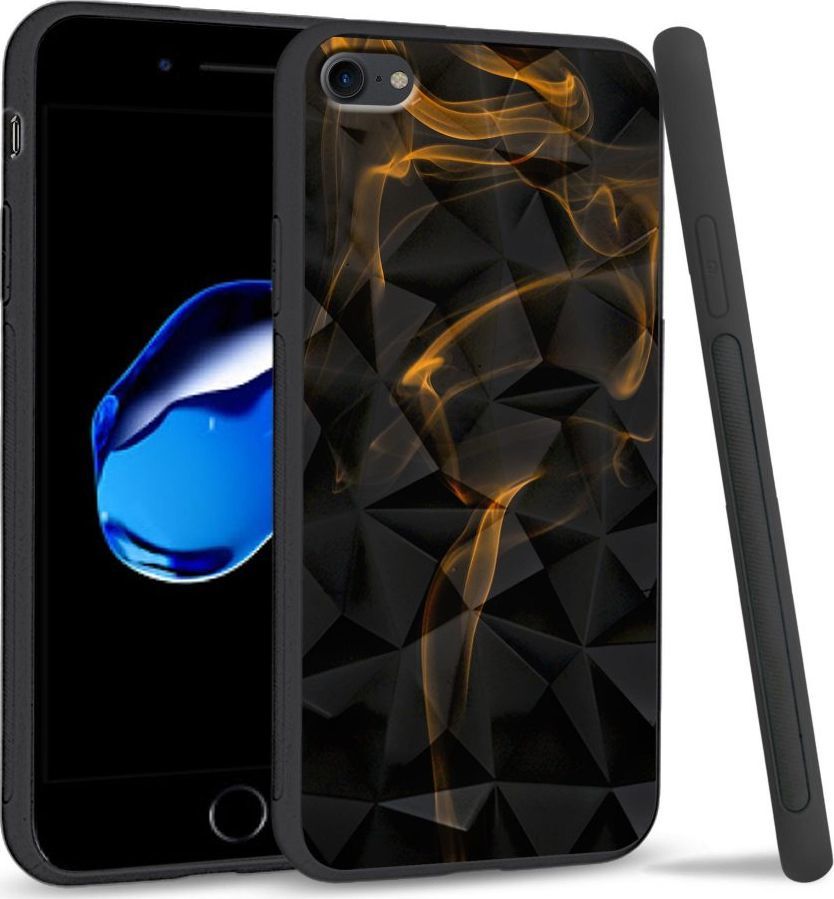Super Fashion Etui na telefon Apple Iphone 7 / 8 Crystal Case Orange smoke 1