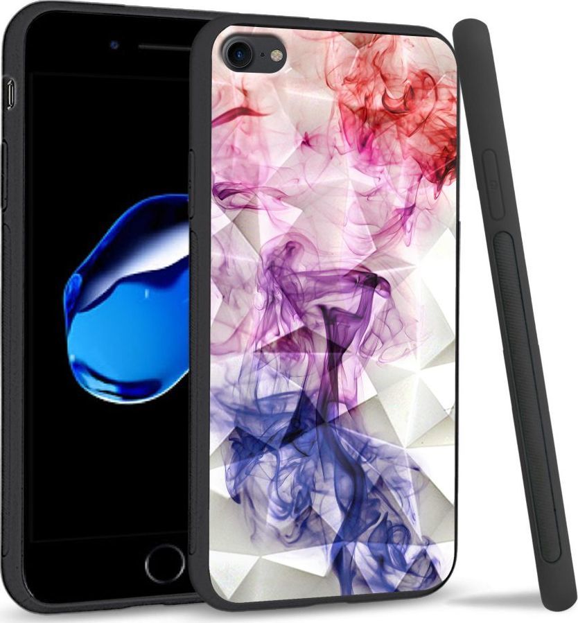 Super Fashion Etui na telefon Apple Iphone 7 / 8 Crystal Case Smoke abstract 1