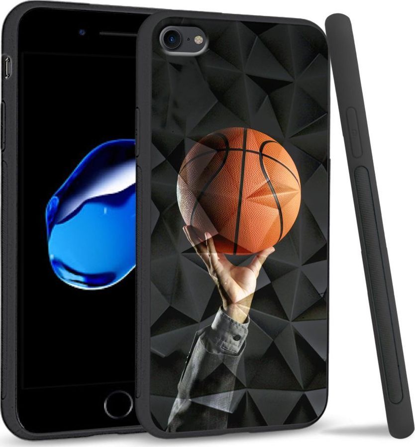 Super Fashion Etui na telefon Apple Iphone 7 / 8 Crystal Case Basketball 1