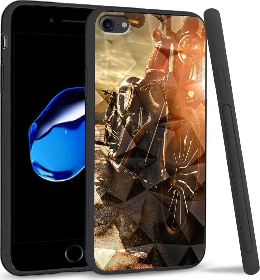 Super Fashion Etui na telefon Apple Iphone 7 / 8 Crystal Case Harley Davidson 1