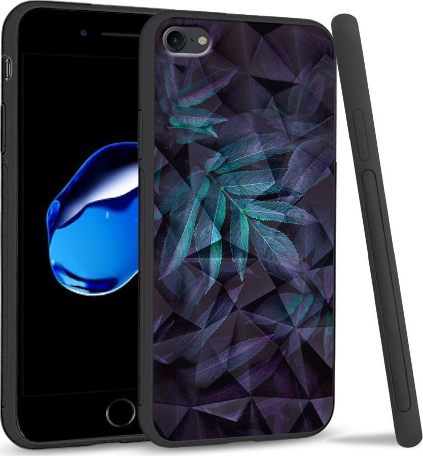 Super Fashion Etui na telefon Apple Iphone 7 / 8 Crystal Case Night leaves 1