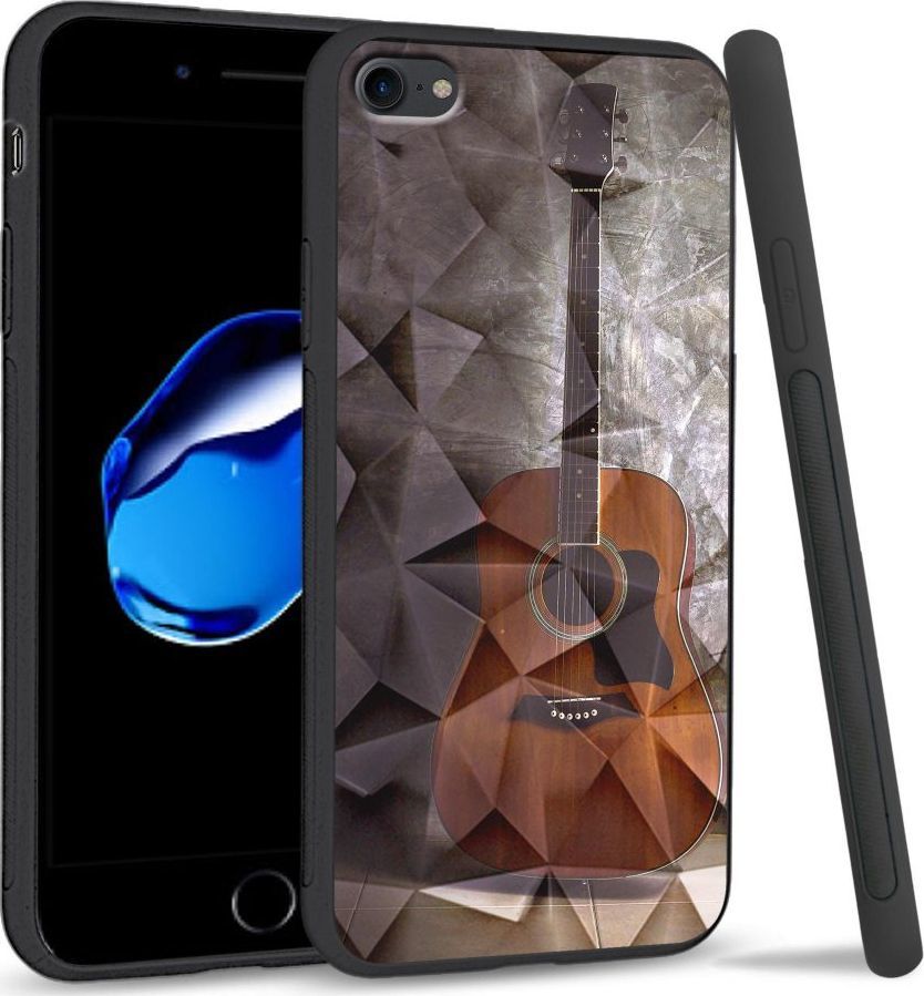 Super Fashion Etui na telefon Apple Iphone 7 / 8 Crystal Case Guitar 1