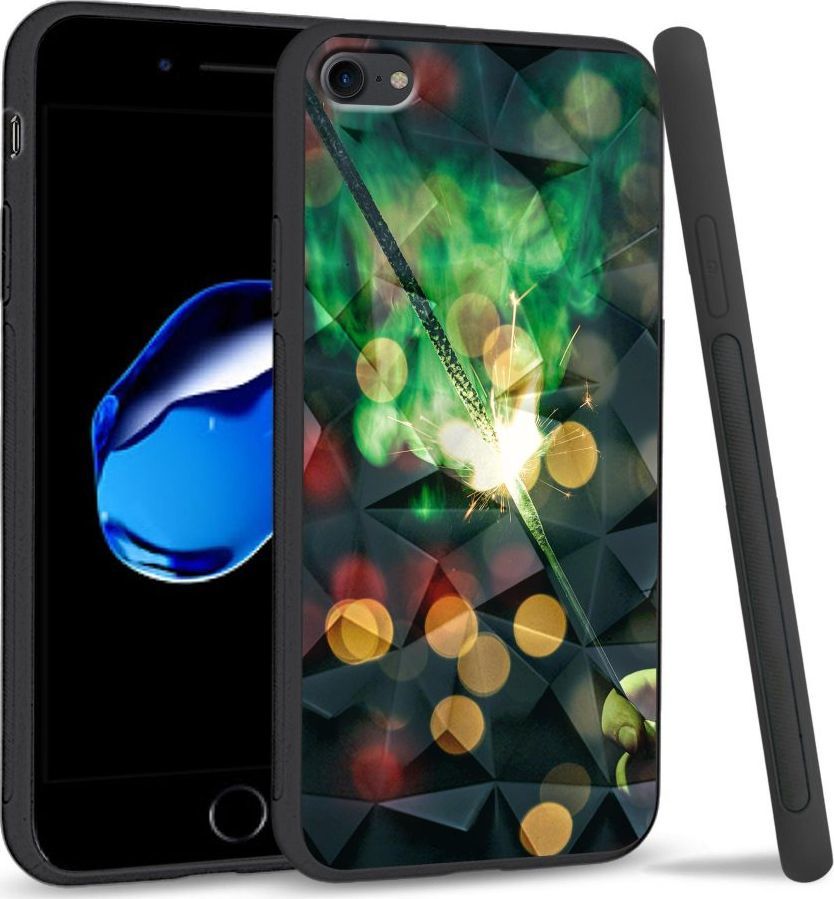 Super Fashion Etui na telefon Apple Iphone 7 / 8 Crystal Case Firework 1