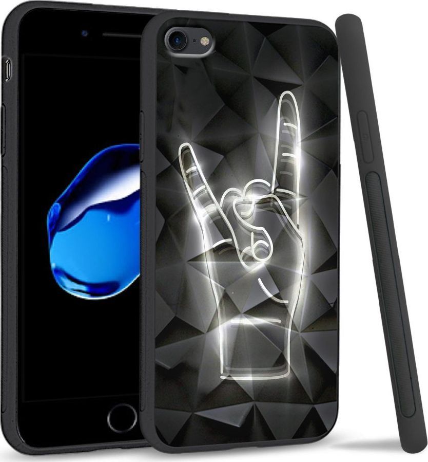 Super Fashion Etui na telefon Apple Iphone 7 / 8 Crystal Case We Rock 1