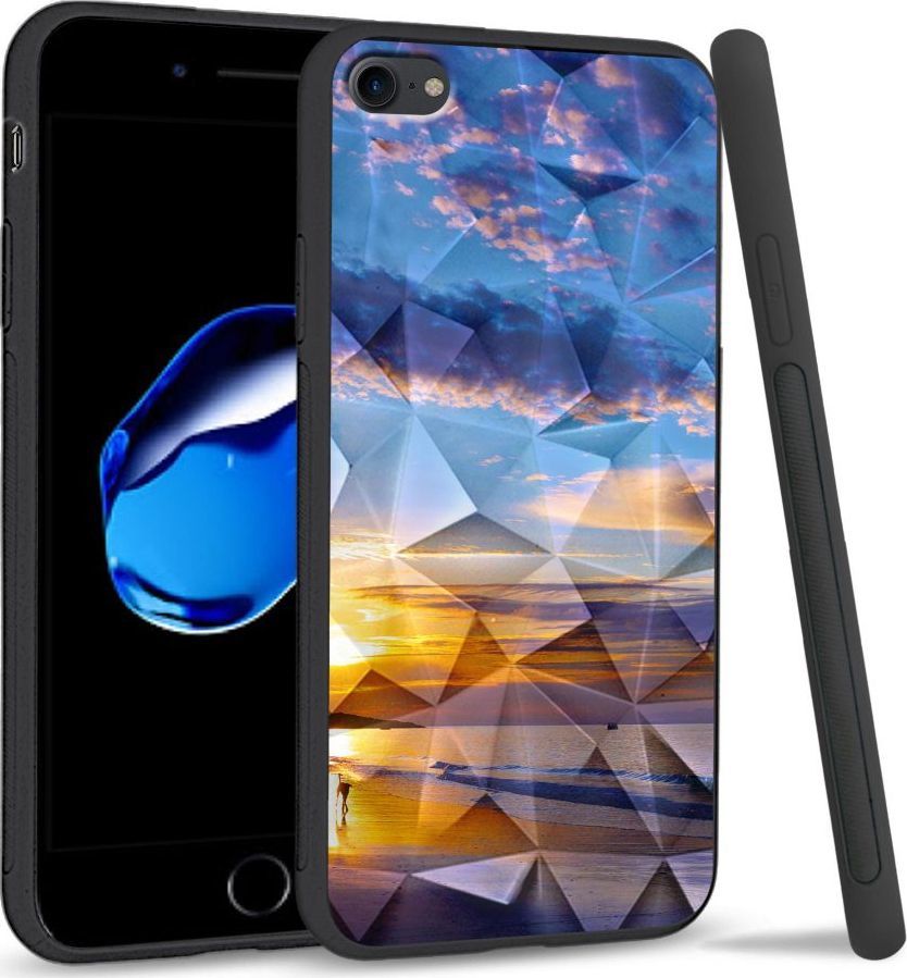 Super Fashion Etui na telefon Apple Iphone 7 / 8 Crystal Case Beach sky 1