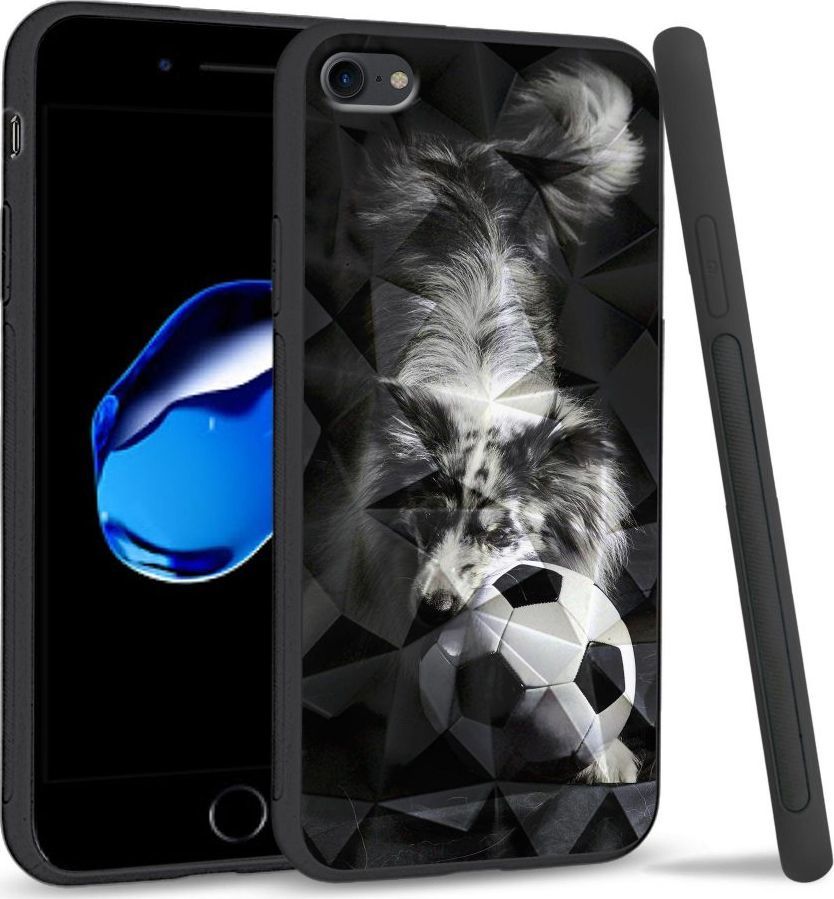 Super Fashion Etui na telefon Apple Iphone 7 / 8 Crystal Case Dog with ball 1