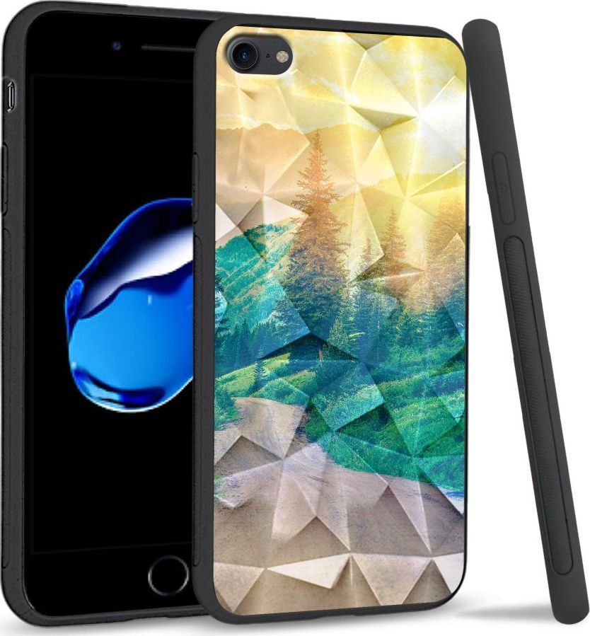Super Fashion Etui na telefon Apple Iphone 7 / 8 Crystal Case Village roads 1