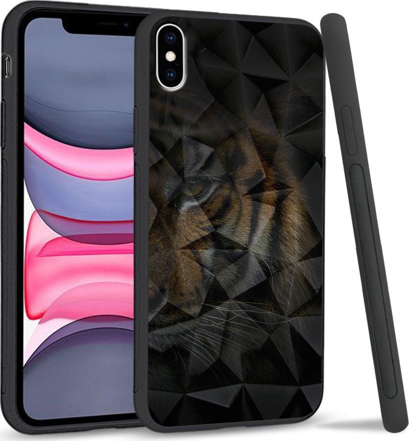 Super Fashion Etui na telefon Apple Iphone X/XS Crystal Case Tiger shadow 1