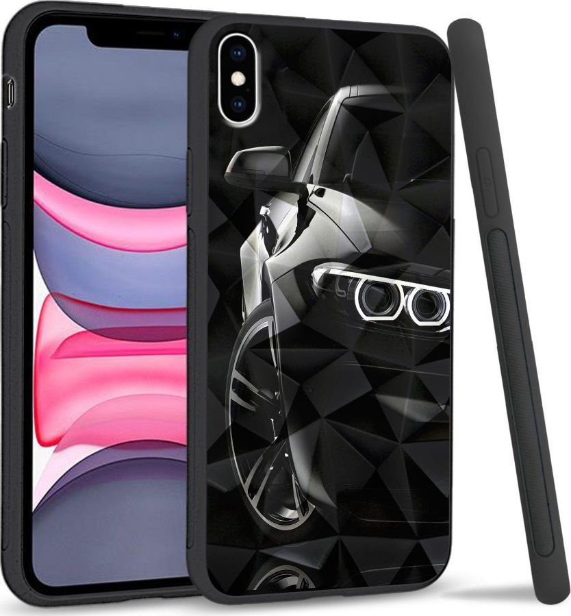 Super Fashion Etui na telefon Apple Iphone X/XS Crystal Case LED headlights 1
