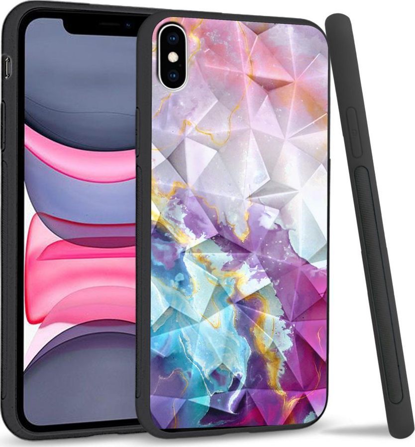 Super Fashion Etui na telefon Apple Iphone X/XS Crystal Case Beautiful abstract 1