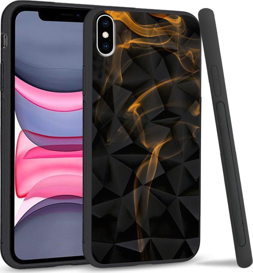 Super Fashion Etui na telefon Apple Iphone X/XS Crystal Case Orange smoke 1