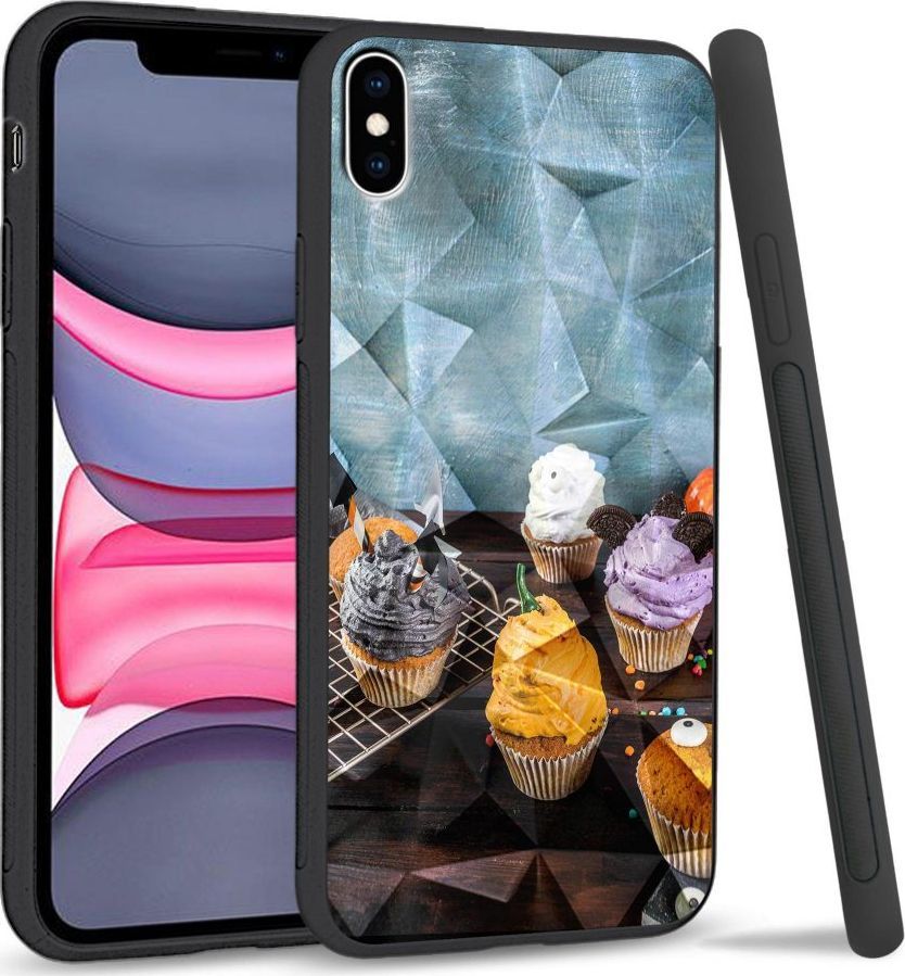 Super Fashion Etui na telefon Apple Iphone X/XS Crystal Case Icecream cupcakes 1