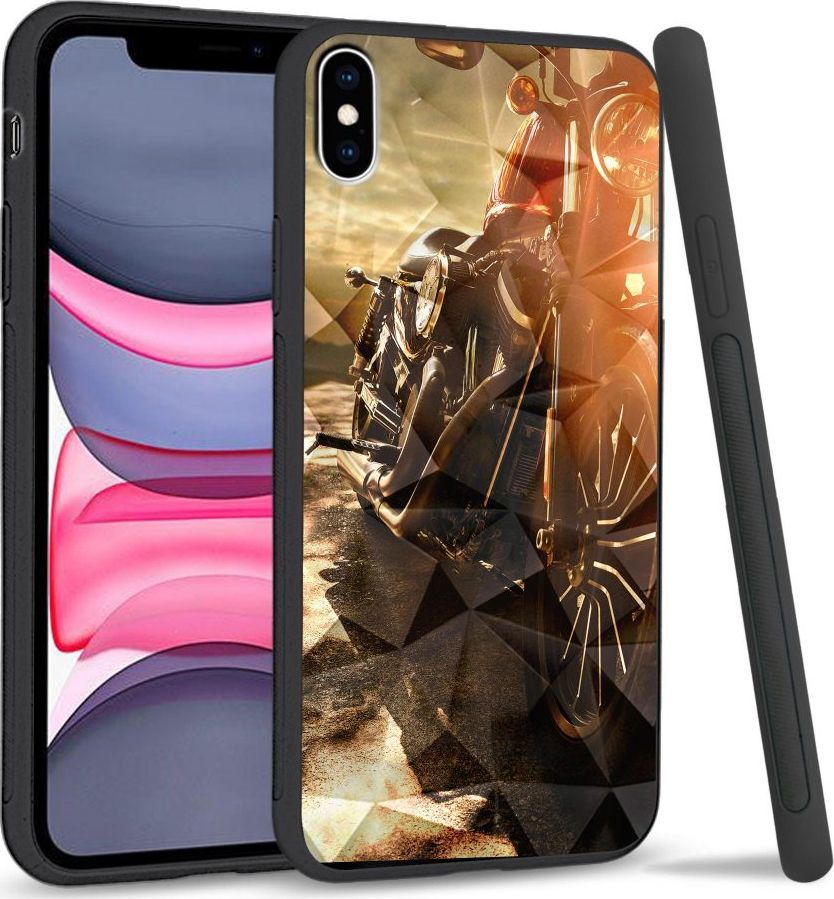 Super Fashion Etui na telefon Apple Iphone X/XS Crystal Case Harley Davidson 1