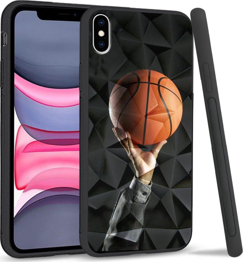 Super Fashion Etui na telefon Apple Iphone X/XS Crystal Case Basketball 1