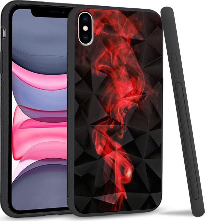Super Fashion Etui na telefon Apple Iphone X/XS Crystal Case Red smoke 1