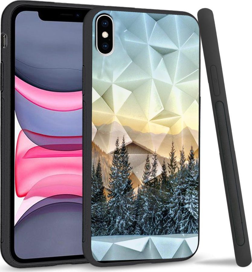 Super Fashion Etui na telefon Apple Iphone X/XS Crystal Case Cool Winter 1