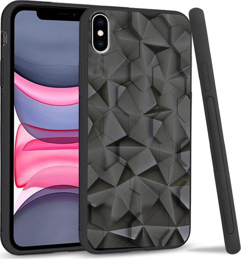 Super Fashion Etui na telefon Apple Iphone X/XS Crystal Case Honeycomb Pattern 1