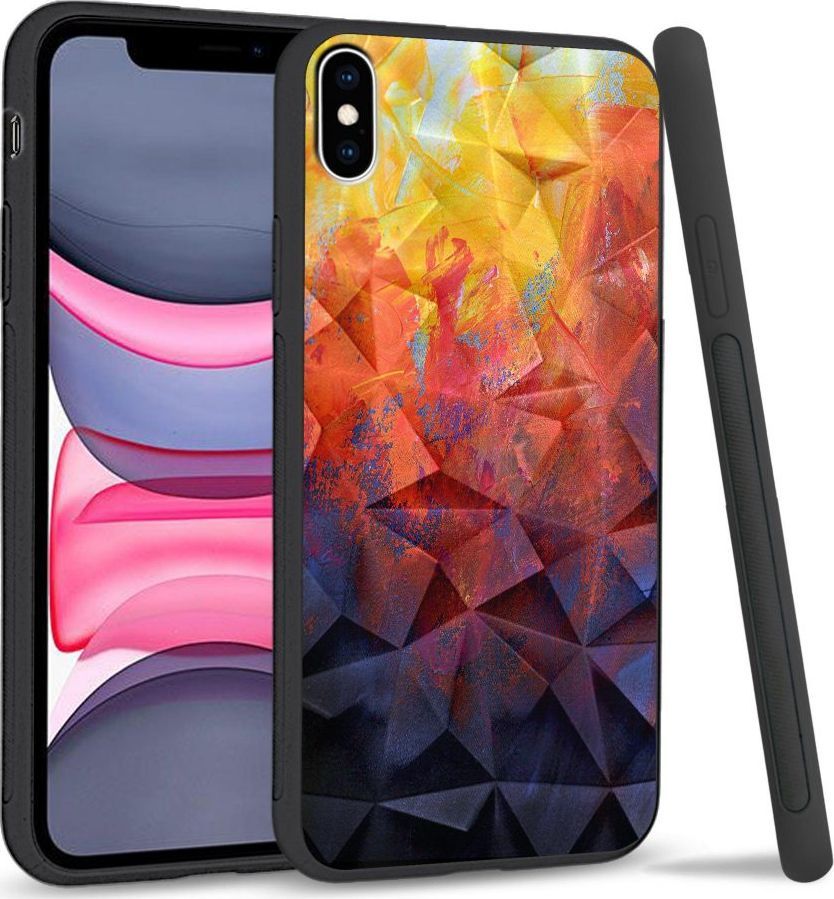 Super Fashion Etui na telefon Apple Iphone X/XS Crystal Case Pastel Painting 1