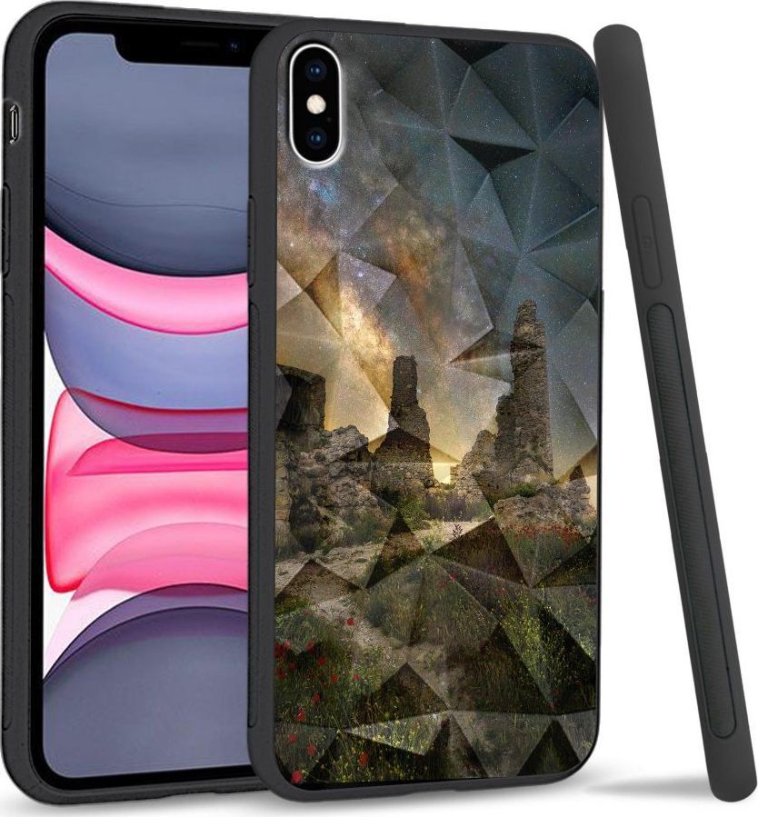 Super Fashion Etui na telefon Apple Iphone X/XS Crystal Case Stone Path 1