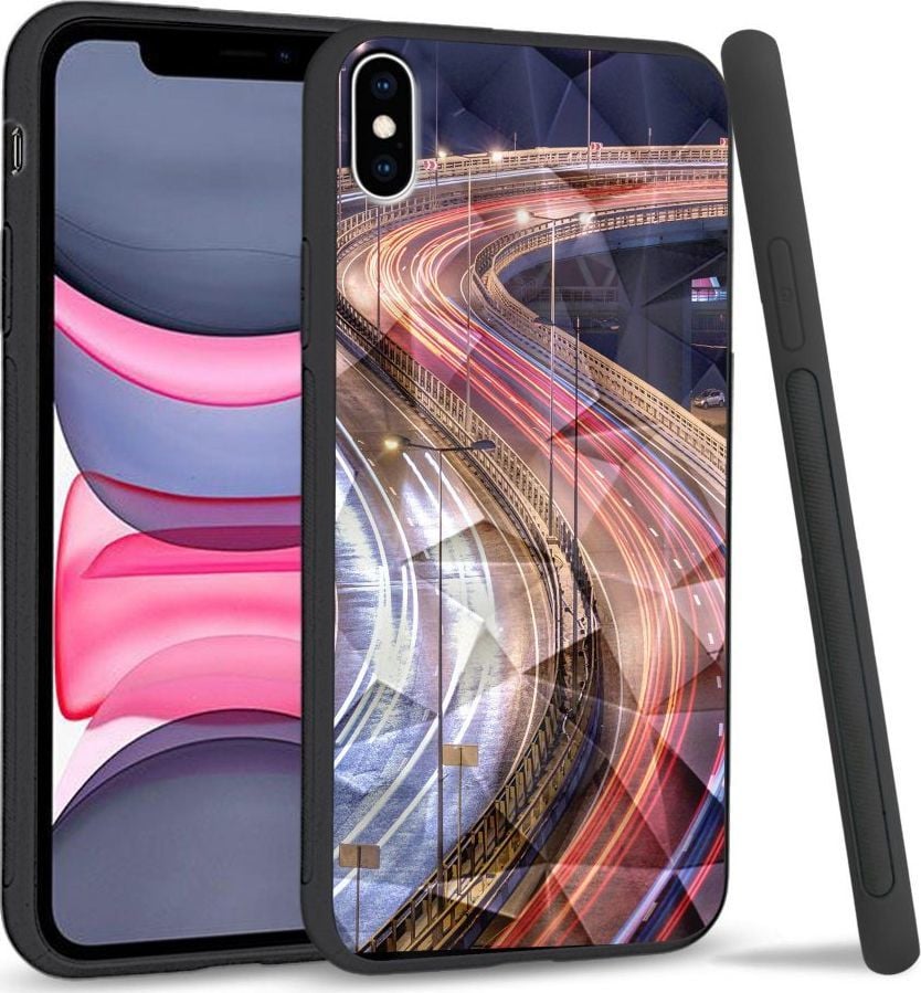 Super Fashion Etui na telefon Apple Iphone X/XS Crystal Case Night Lights 1