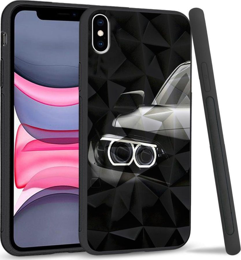 Super Fashion Etui na telefon Apple Iphone X/XS Crystal Case Car Headlights 1