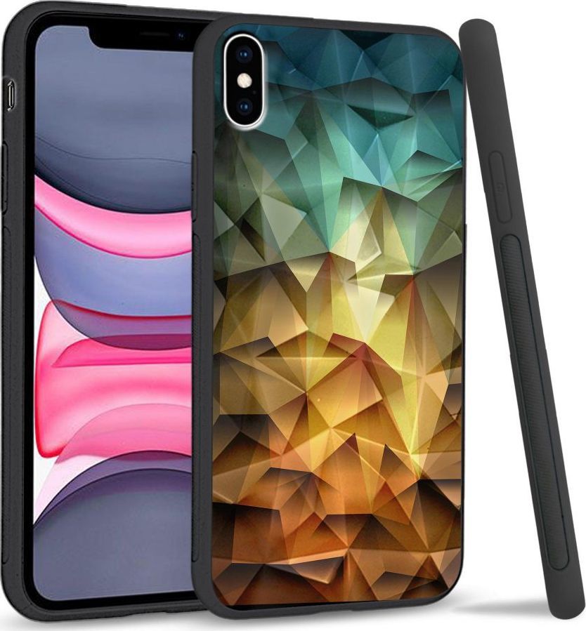 Super Fashion Etui na telefon Apple Iphone X/XS Crystal Case Polygonal 1