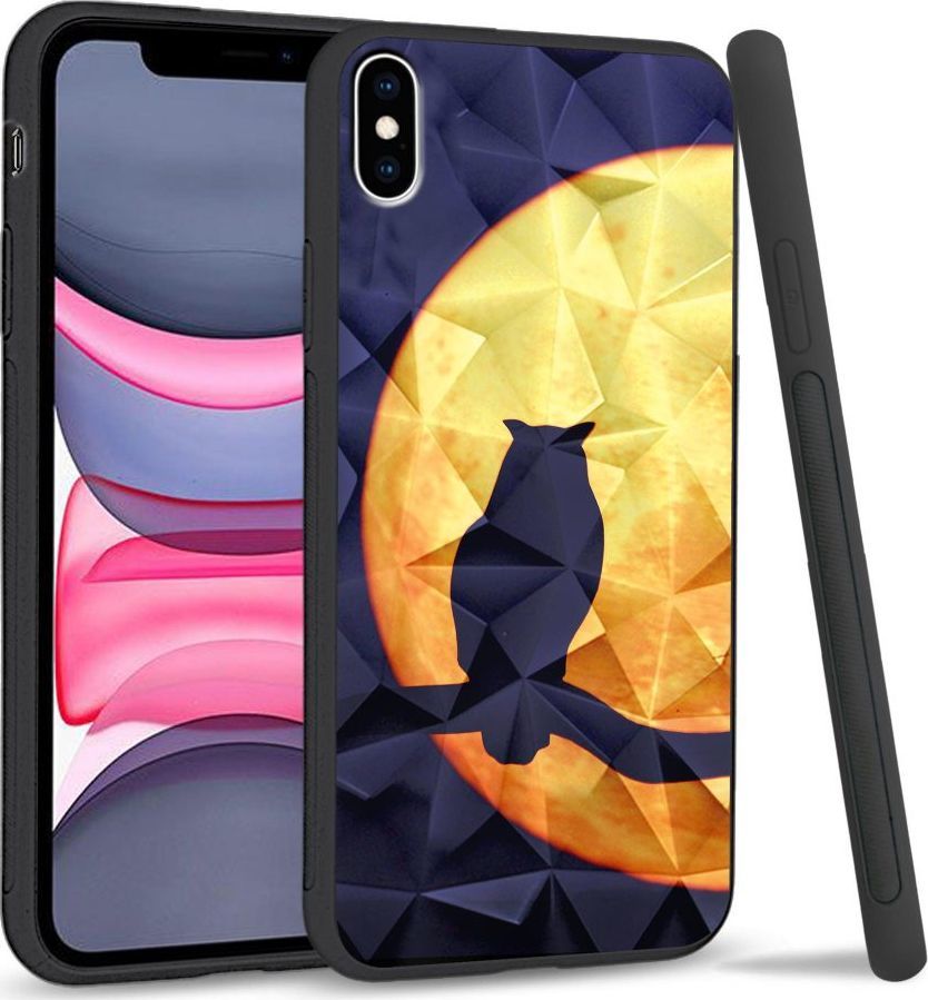 Super Fashion Etui na telefon Apple Iphone X/XS Crystal Case Night Owl 1