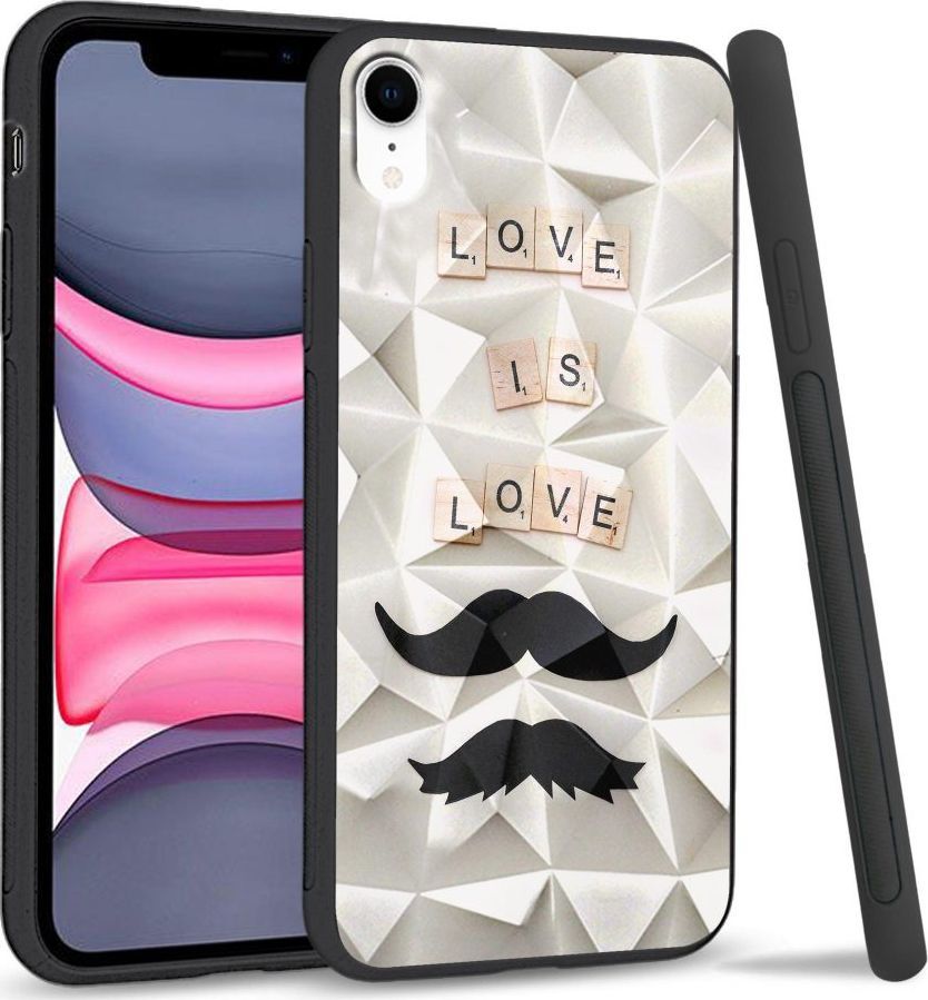 Super Fashion Etui na telefon Apple Iphone XR Crystal Case Love is love 1