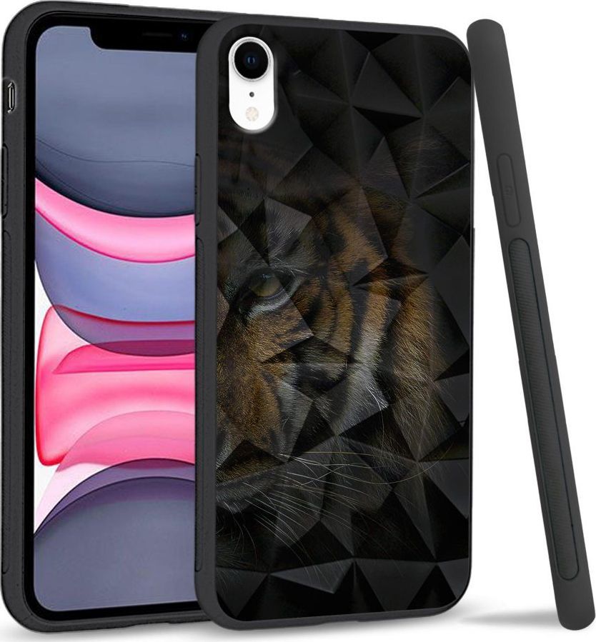 Super Fashion Etui na telefon Apple Iphone XR Crystal Case Tiger shadow 1