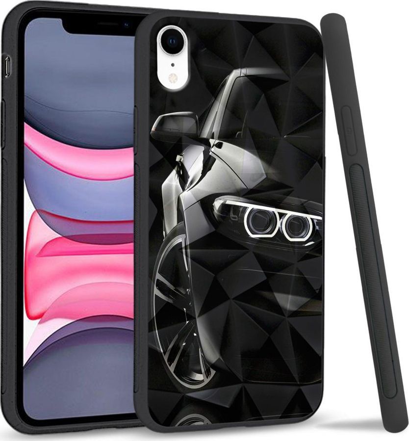 Super Fashion Etui na telefon Apple Iphone XR Crystal Case LED headlights 1
