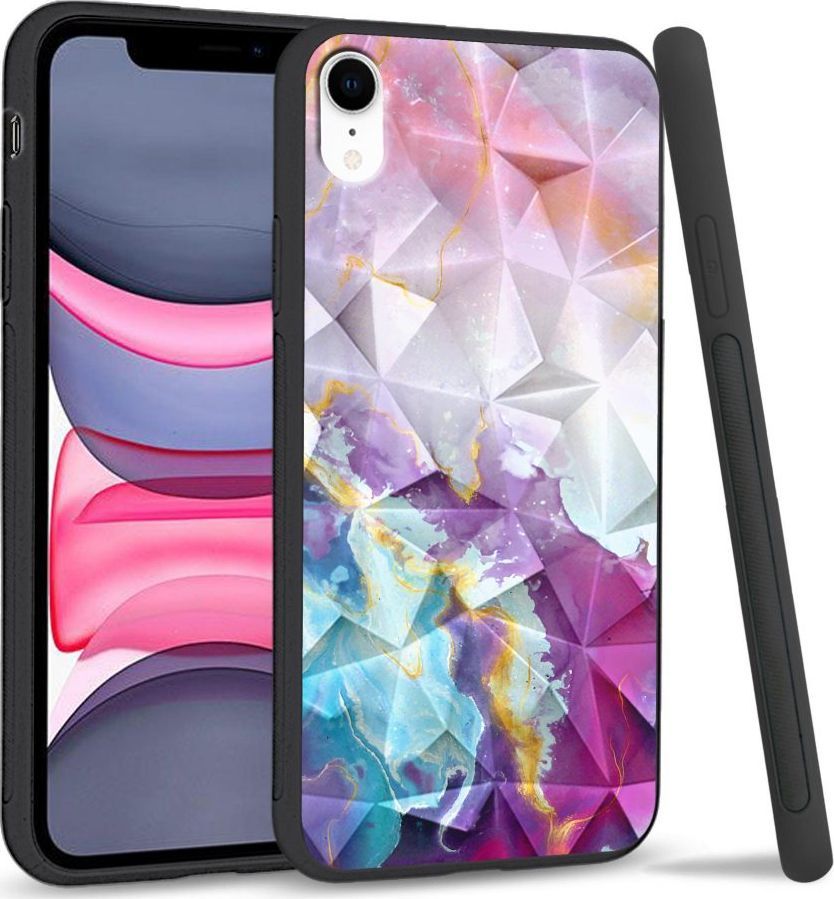 Super Fashion Etui na telefon Apple Iphone XR Crystal Case Beautiful abstract 1