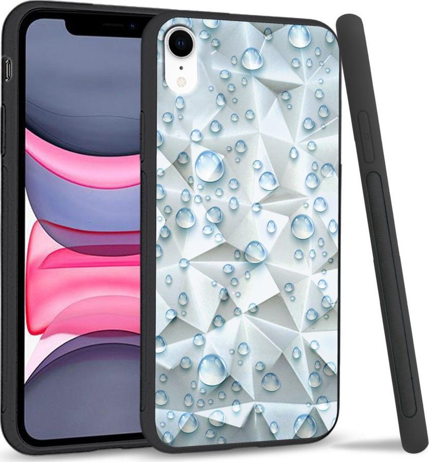 Super Fashion Etui na telefon Apple Iphone XR Crystal Case Droplets 1
