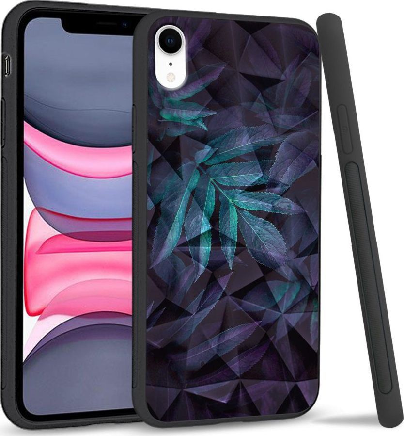 Super Fashion Etui na telefon Apple Iphone XR Crystal Case Night leaves 1
