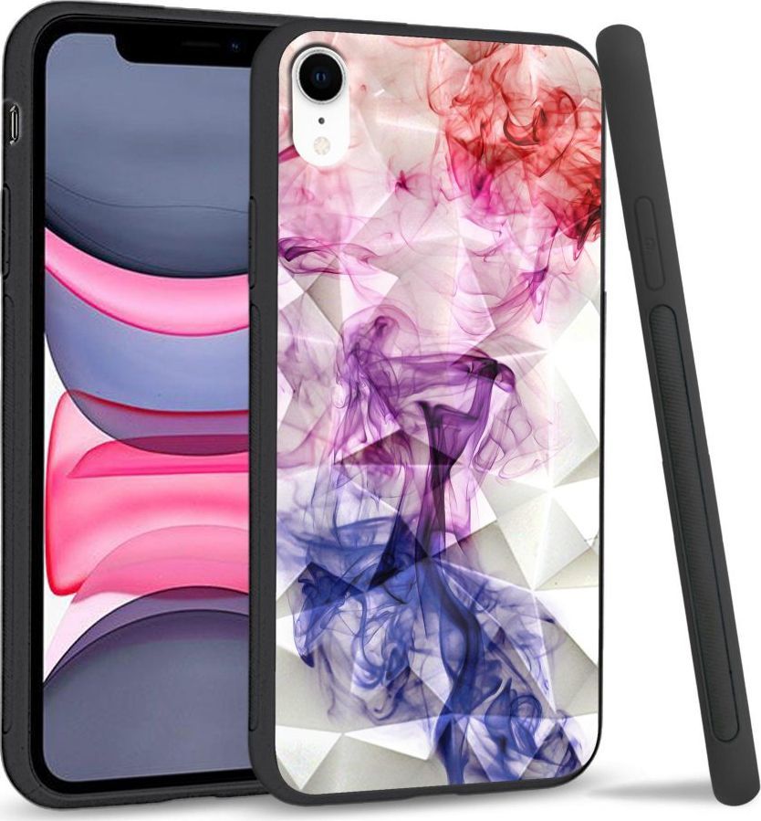 Super Fashion Etui na telefon Apple Iphone XR Crystal Case Smoke abstract 1