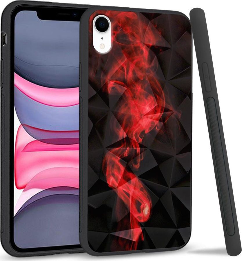 Super Fashion Etui na telefon Apple Iphone XR Crystal Case Red smoke 1