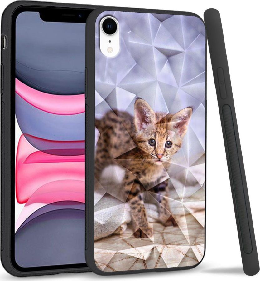 Super Fashion Etui na telefon Apple Iphone XR Crystal Case Baby kitty 1