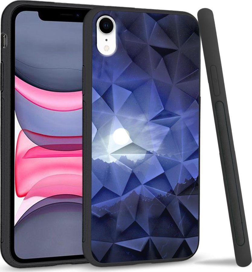 Super Fashion Etui na telefon Apple Iphone XR Crystal Case Blue night 1