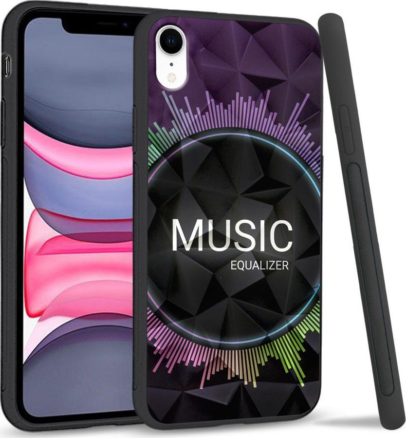Super Fashion Etui na telefon Apple Iphone XR Crystal Case Music equalizer 1