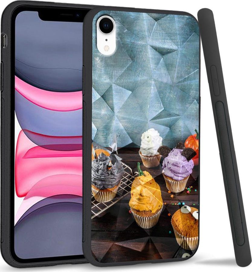 Super Fashion Etui na telefon Apple Iphone XR Crystal Case Icecream cupcakes 1